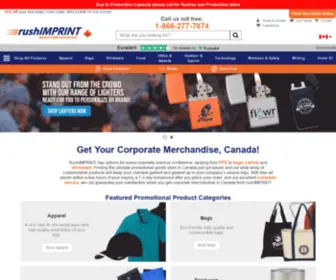 Rushimprint.ca(RushIMPRINT Canada) Screenshot