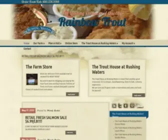 Rushingwaters.net(Rainbow Trout) Screenshot