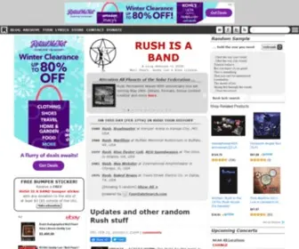 Rushisaband.com(Rush is a Band) Screenshot