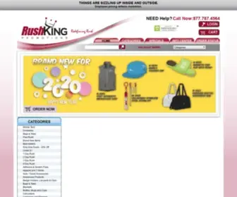 Rushking.com(Custom Promotional Products) Screenshot