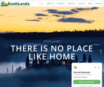 Rushlands.com(Plots for Sale Near North Bangalore) Screenshot