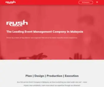 Rushmaxevent.com(Event Management Company in Malaysia) Screenshot