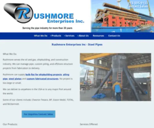 Rushmorepipes.com(Rushmore Enterprises Inc) Screenshot