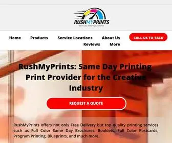 Rushmyprints.com(Printing San Francisco) Screenshot