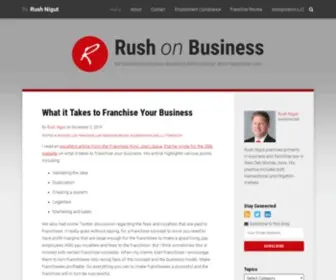 Rushonbusiness.com(Rush on Business) Screenshot