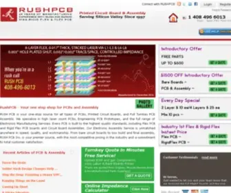 Rushpcb.com(PCB, Printed Circuit Board Manufacturer & Assembly) Screenshot