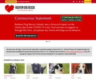 Rushtondogrescue.co.uk(Rushton Dog Rescue) Screenshot