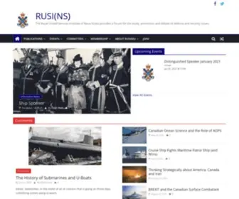 Rusi-NS.ca(The Royal United Services Institute of Nova Scotia) Screenshot