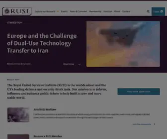 Rusi.org(Royal United Services Institute) Screenshot