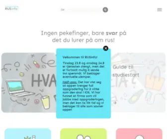Rusinfo.no(Forside) Screenshot