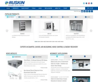 Ruskin.com(Ruskin Authority in Air Control) Screenshot