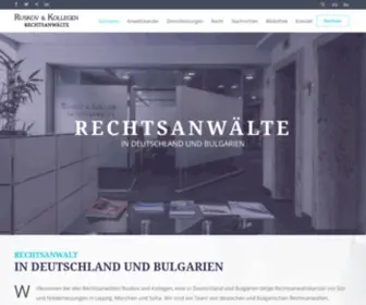 Ruskov-Law.eu(Rechtsanwalt in Deutschland und Bulgarien) Screenshot