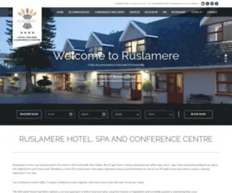 Ruslamere.co.za(Ruslamere Hotel and Conference Centre) Screenshot