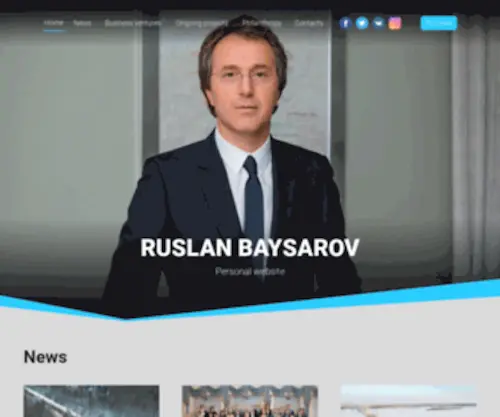 Ruslanbaisarov.com(The Personal Website of Ruslan Baysarov) Screenshot