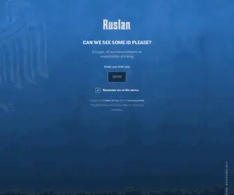 Ruslanvodka.com(Nepal's Favorite Vodka) Screenshot