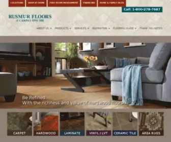 Rusmurfloors.com(Rusmur Floors Carpet One Floor & Home) Screenshot