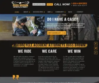 Russbrown.com(Motorcycle Accident Attorneys) Screenshot