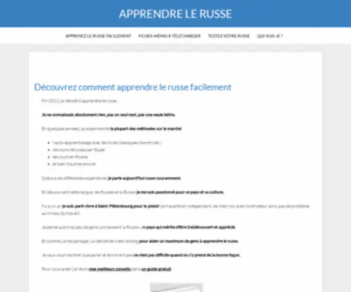 Russe-Facile.fr(Russe Facile) Screenshot