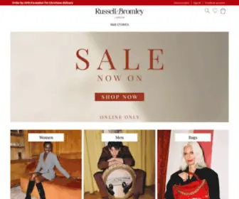 Russellandbromley.co.uk(Luxury Shoes and Bags) Screenshot