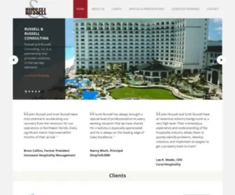 Russellandrussellconsulting.com(Russell Hospitality Management) Screenshot