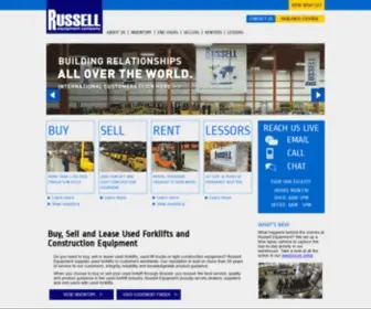 Russellequipment.com(Buy Used Forklifts) Screenshot