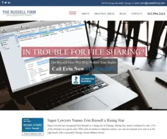 Russellfirmip.com(Torrent Defense & Copyright Infringement Lawyer) Screenshot