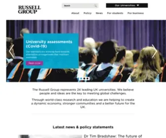 Russellgroup.ac.uk(Russell Group) Screenshot