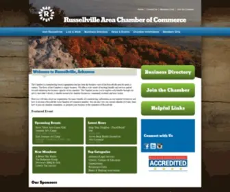 Russellvillechamber.org(Russellville Area Chamber of Commerce) Screenshot