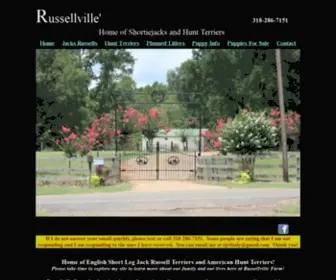 Russellvillefarms.com(Jack Russell Terrier Puppies For Sale in Louisiana) Screenshot