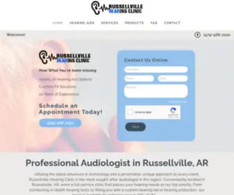 Russellvillehearingclinic.com(Russellville, AR) Screenshot