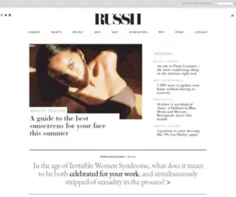 Russh.com(RUSSH is an independent fashion title showcasing innovators in fashion) Screenshot