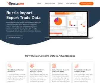 Russiaexim.com(Russia Import Export Data) Screenshot