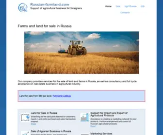 Russian-Farmland.com(Properties in Russia for Sale) Screenshot