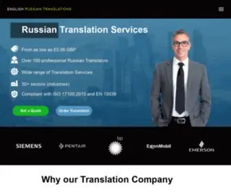 Russian-Translation.co.uk(English Russian Translation Services in the UK from £0.06 GBP) Screenshot