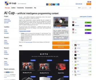 Russianaicup.ru(CodeHockey 2014) Screenshot