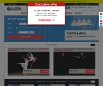 Russianbroadway.com(Theatre Tickets) Screenshot