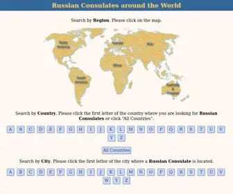 Russianconsulates.com(Russian Consulates around the World) Screenshot