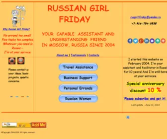 Russiangirlfriday.com(Errands in Moscow) Screenshot