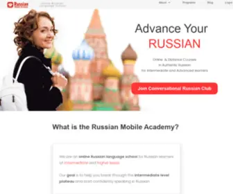 Russianmobileacademy.com(Advanced Russian language courses) Screenshot