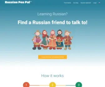 Russianpenpal.com(Russian Pen Pal) Screenshot