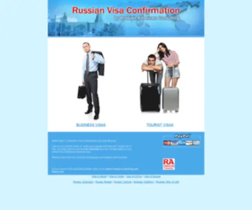 Russiantelex.com(Get a Visa to Russia) Screenshot