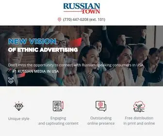 Russiantownad.us(Russian ethnic advertising in USA) Screenshot