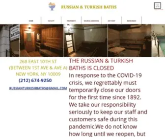 Russianturkishbaths.com(Russian Baths) Screenshot