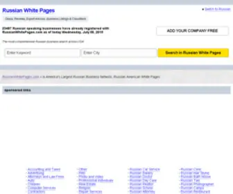 Russianwhitepages.com(Russian white pages) Screenshot