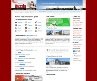 Russiatrek.org(Russian cities and regions guide) Screenshot