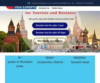 Russiavisaexperts.com(Russia visa agents in delhi) Screenshot