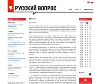 Russkiivopros.com(RUSKII VOPROS) Screenshot
