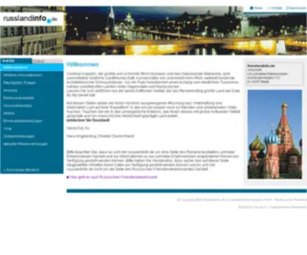 Russlandinfo.de(Russland entdecken) Screenshot