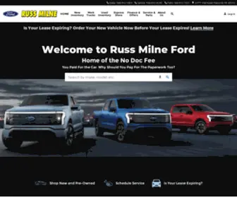 Russmilneford.net(New Ford & Used Cars) Screenshot