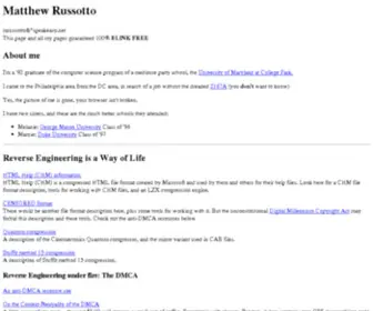 Russotto.net(Matthew Russotto's) Screenshot